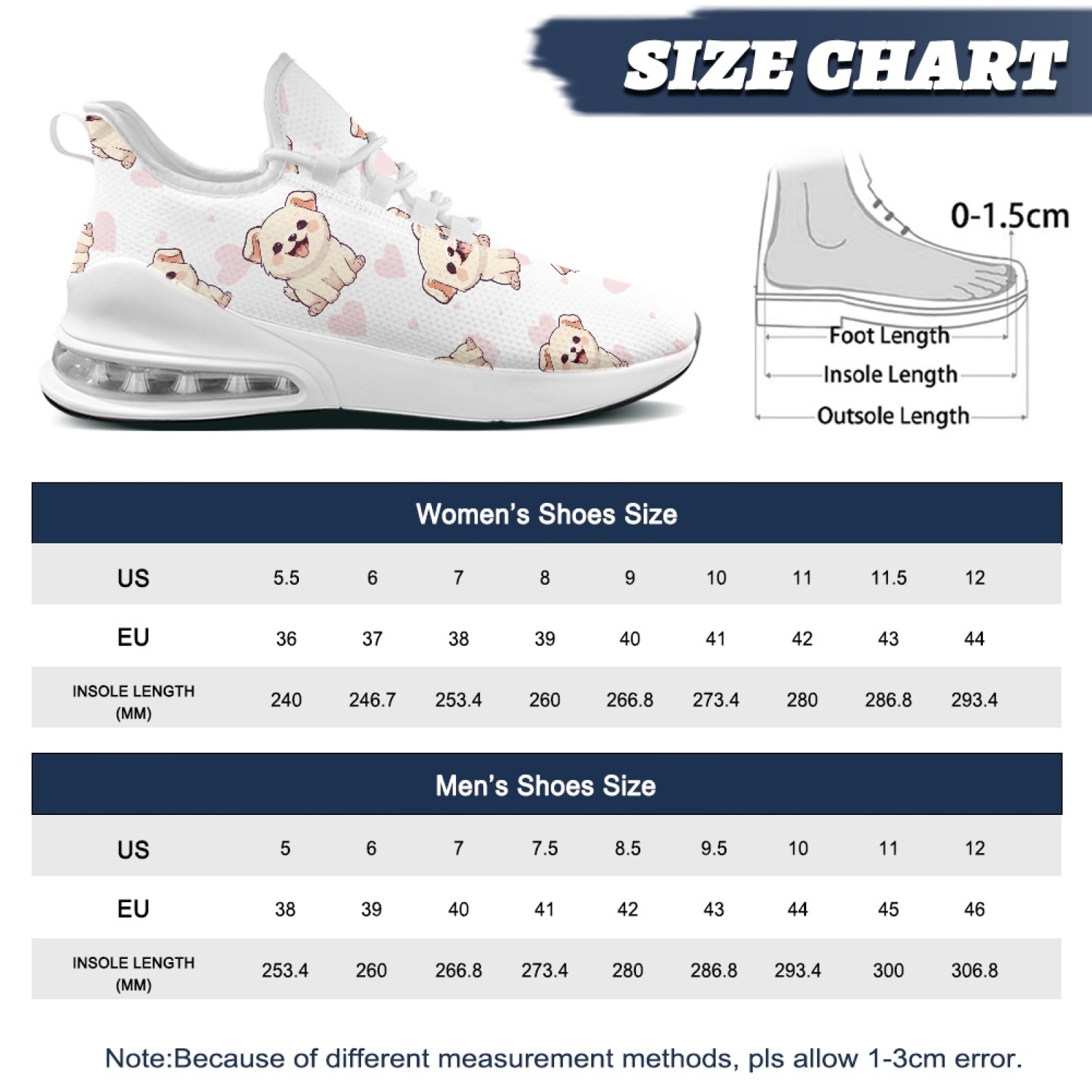 PENSTROLL Dog Pattern Breathab - Breathable Mesh Athletic Shoes review and price