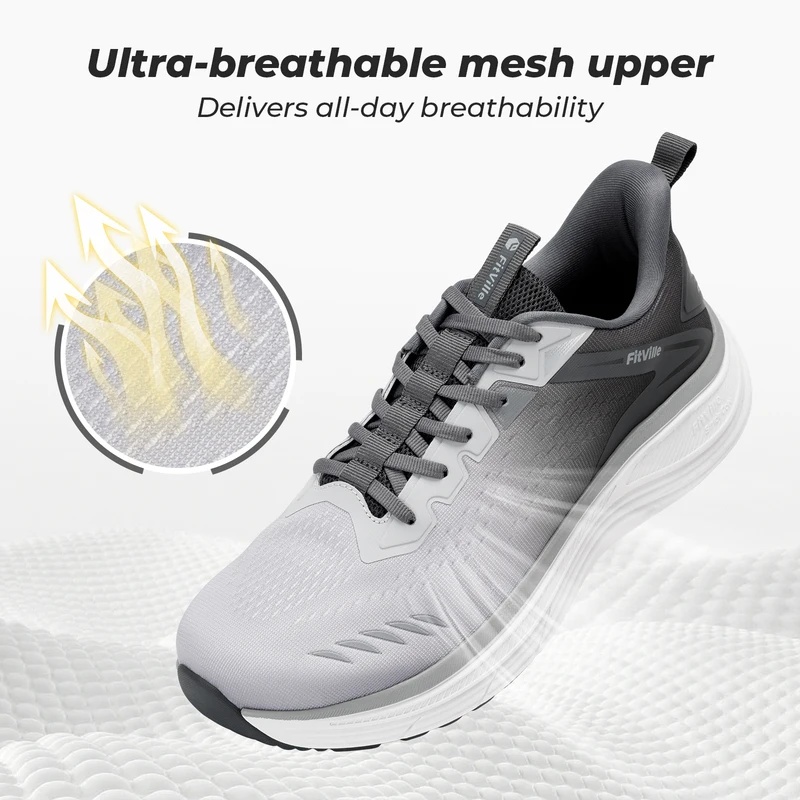 Fitville Men's Sports Sneakers - Wide Toe Box Running Sneakers review and price