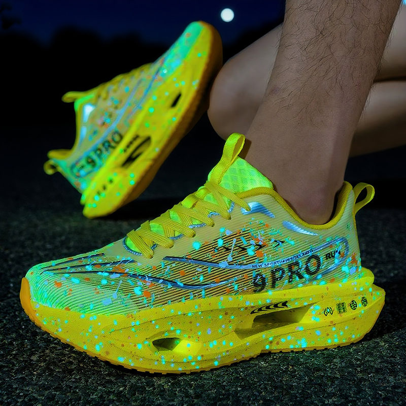 New Soft Sole Cushioning Men's - Reflective Night Running Shoes review and price