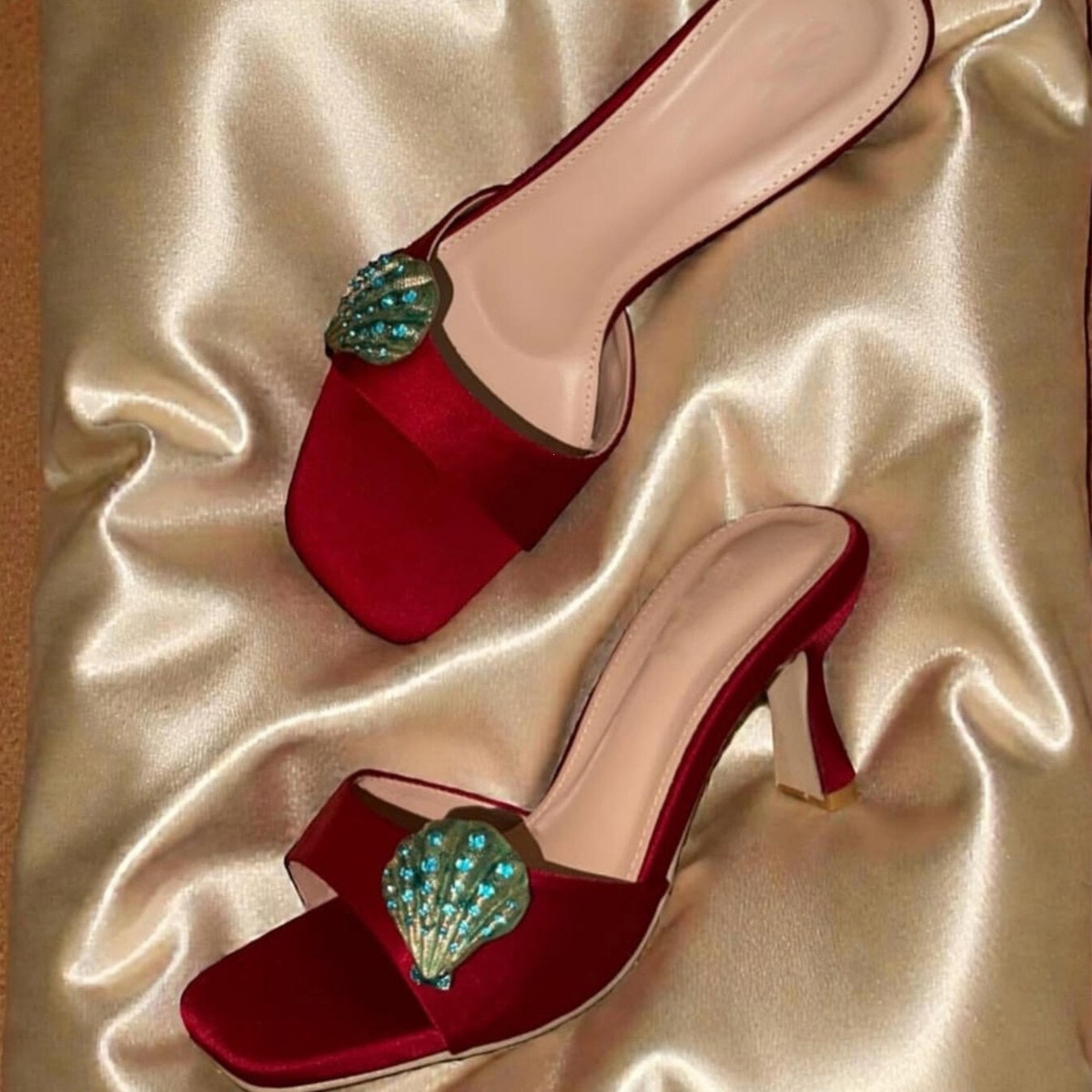 Thai Rhinestone Square Toe Hig - Sandals review and price