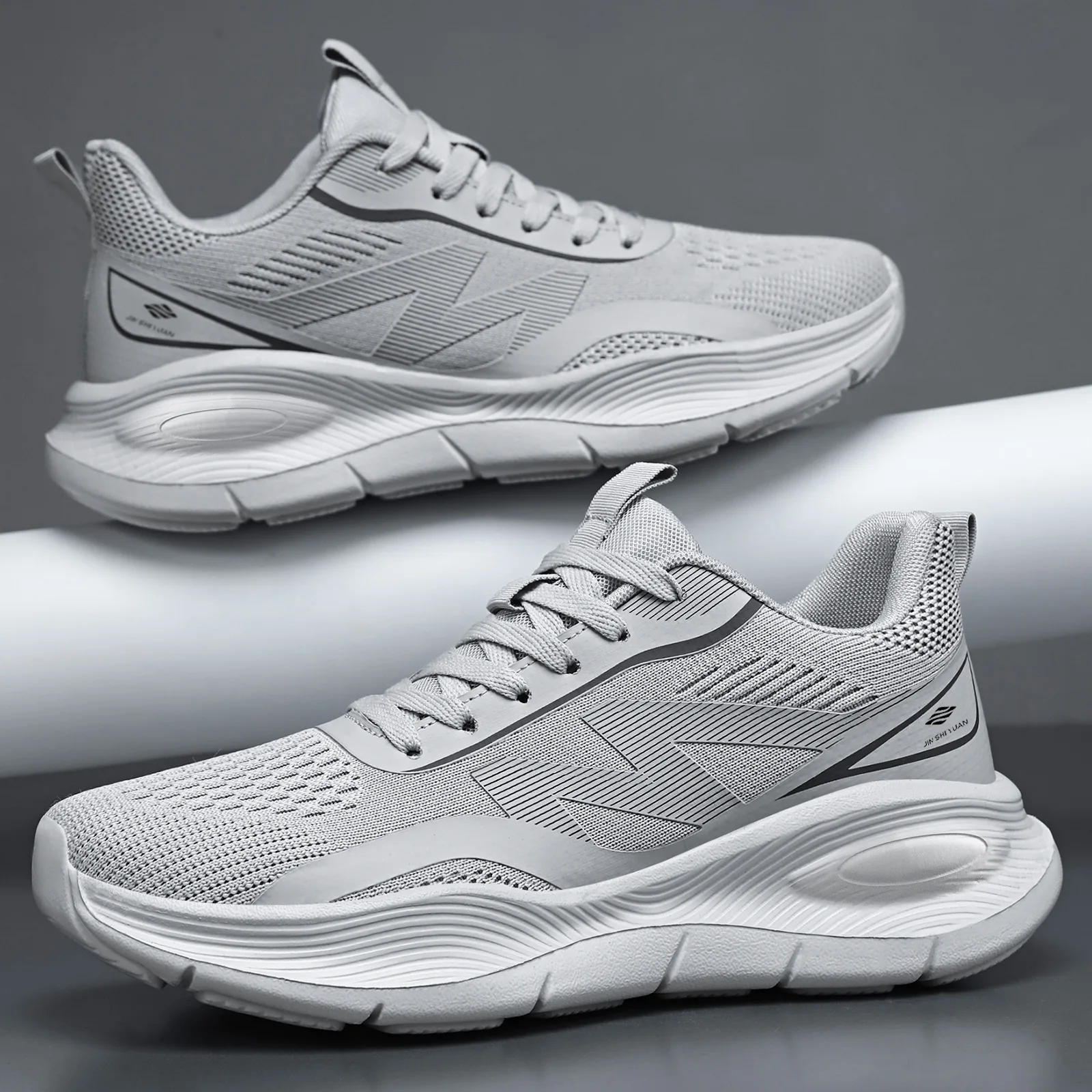 Men Mesh Running Sneakers Ligh - Shock Absorbing Gym Trainers review and price